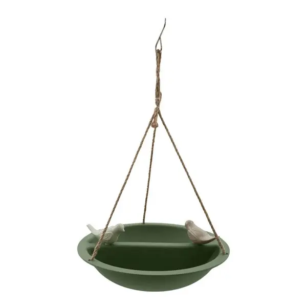 Fuglebad 27 cm grønn