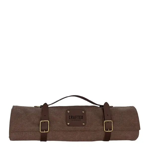 Canvas knivmappe 41 cm brun