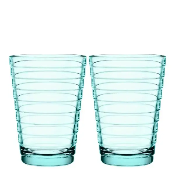 Aino Aalto glass 33 cl 2 stk vanngrønn
