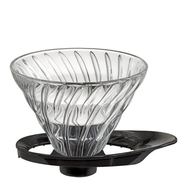 V60 dripper str.02 glass/svart