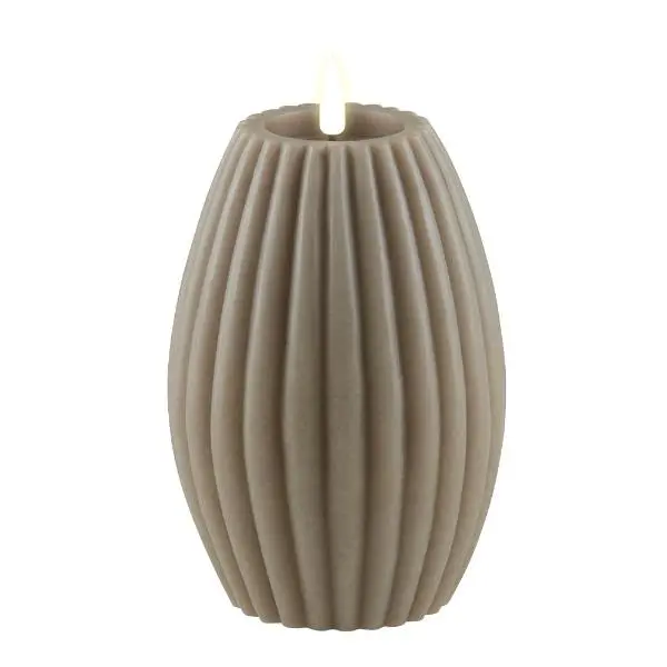 Stripe LED kubbelys 15x10cm sand