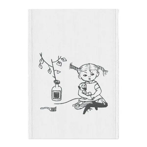Pippi kjøkkenhåndkle 35x50 cm sukkerdrikke