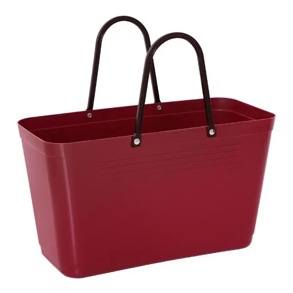Green Plastic veske stor 15L vinrød