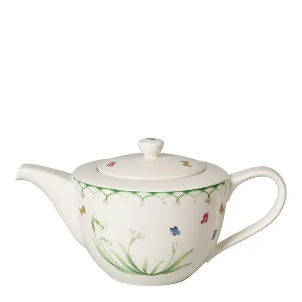 Colourful Spring tekanne 1,3 L hvit/grønn