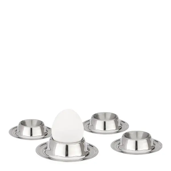 Eggeglass 9,5x9,5x3,5 cm 4 stk rustfritt stål