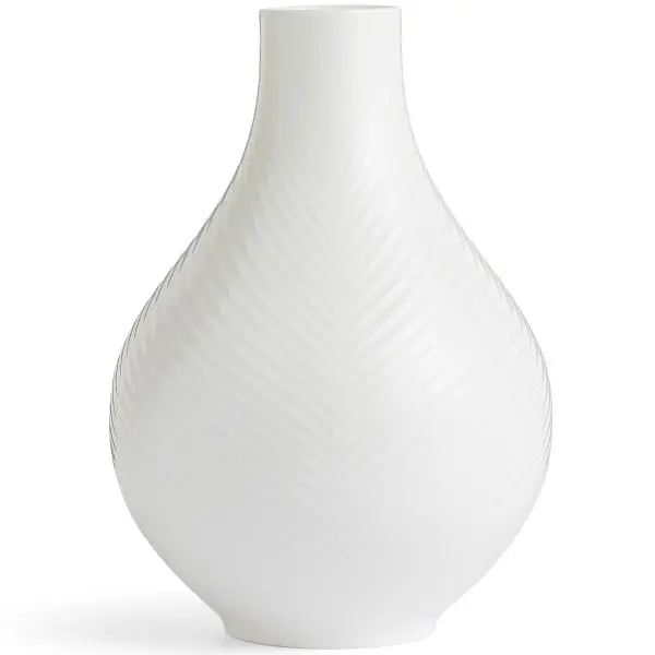 White Folia pærevase 23 cm