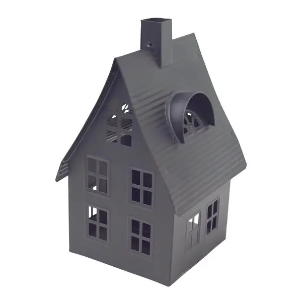 Luton lyshus 1 lys 23 cm svart