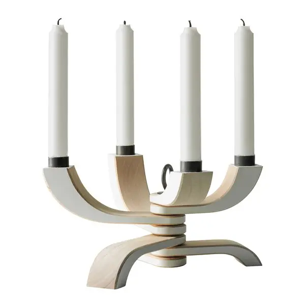 Nordic Light lysestake 20,5 cm hvit