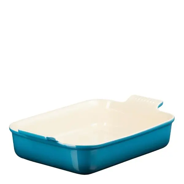 Heritage rektangulær ildfast form 26x19 cm deep teal