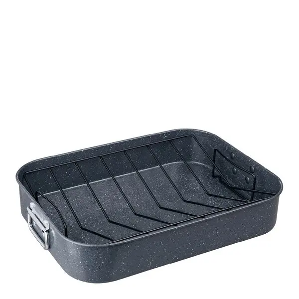 Quantanium Finish stekebrett med rist 41,6x31,8x7,6 cm