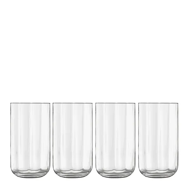 Jazz ølglass/longdrinkglass 45 cl 4 stk