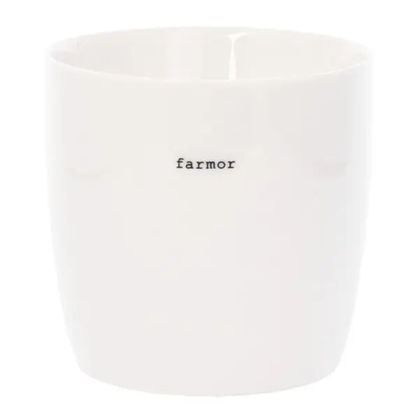 Krus farmor 30 cl hvit