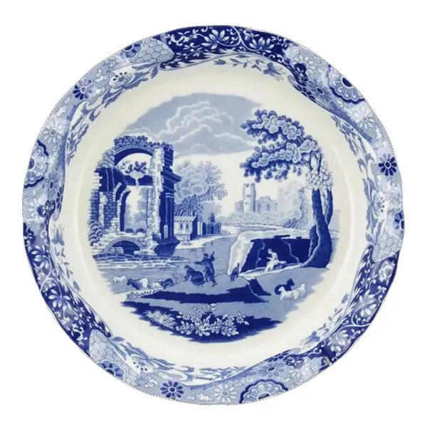 Blue Italian paiform 26x26 cm blå/hvit
