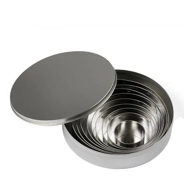 Utstikker sirkel 9 deler rustfri
