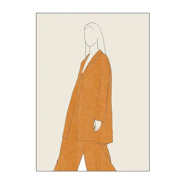 The Poster Club x Chloe Purpero Johnson poster 30x40 cm comfy suit