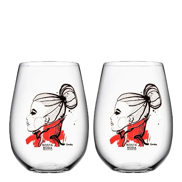 Want you vannglass 57 cl 2 stk