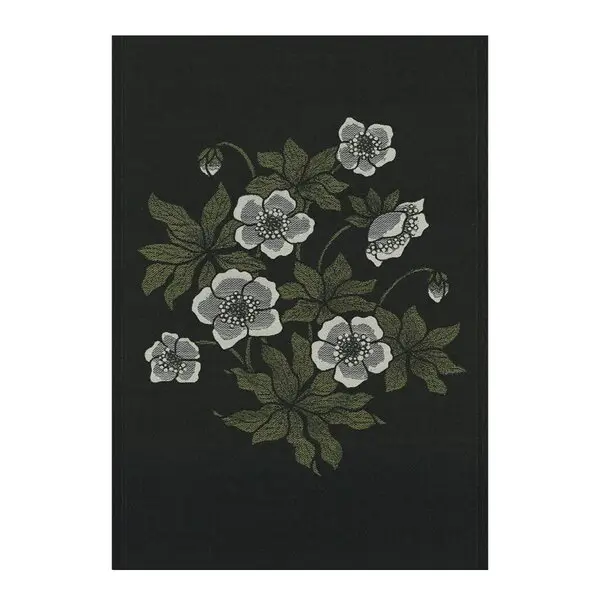 Skumringsblomst håndkle 48x70 cm grønn