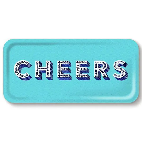 Serveringsbrett 15x32 cm cheers