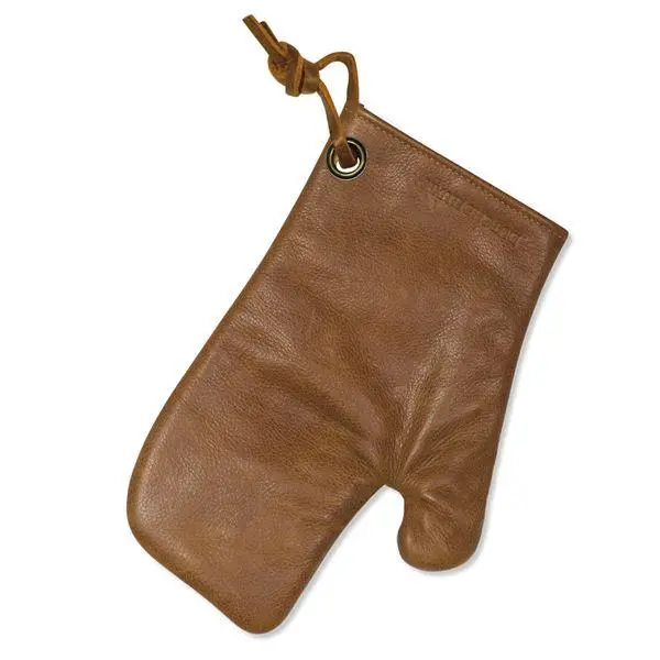 Grillvott skinn cognac