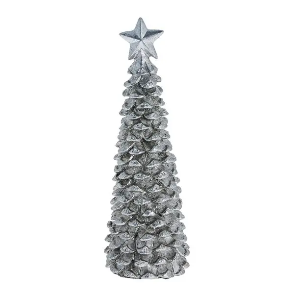 Serafina juledekorasjon tre 19,5 cm antikk sølv