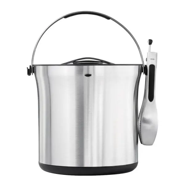 Steel isbøtte m/tang 3,7L