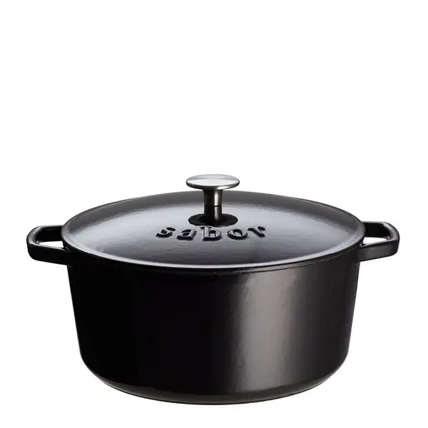 Støpejernsgryte 4,4L svart