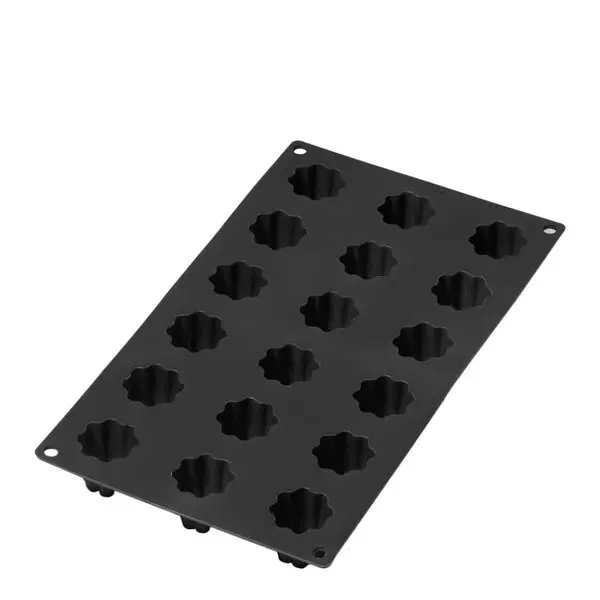 Silikonform for Cannelé Bordelais mini 18 hull svart