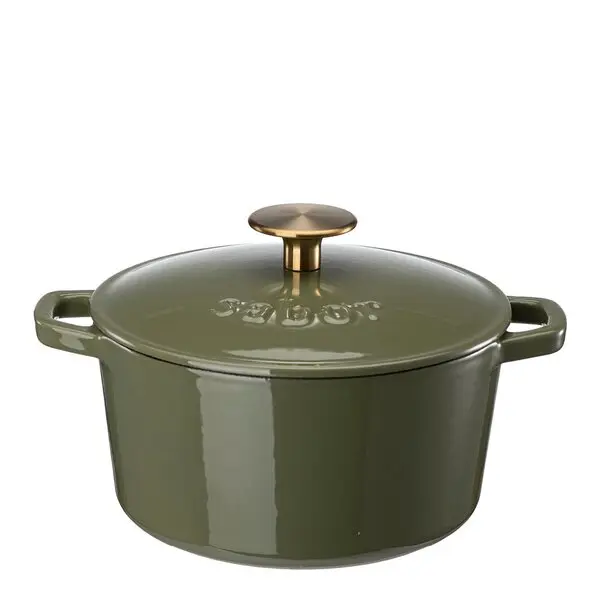 Støpejernsgryte 2L forever olive