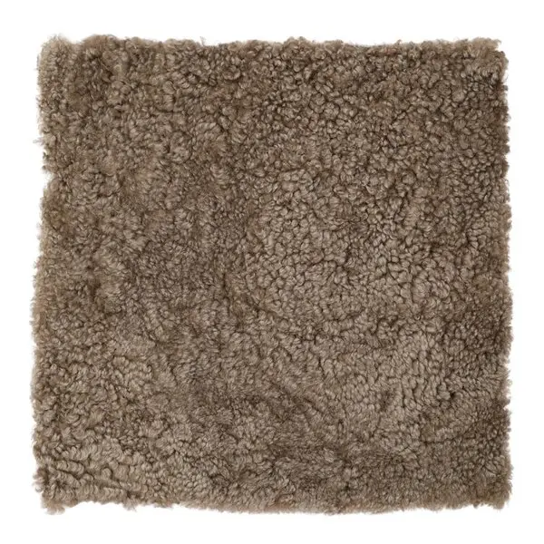 Sitteunderlag new zealand kort ull 40x40 cm sahara