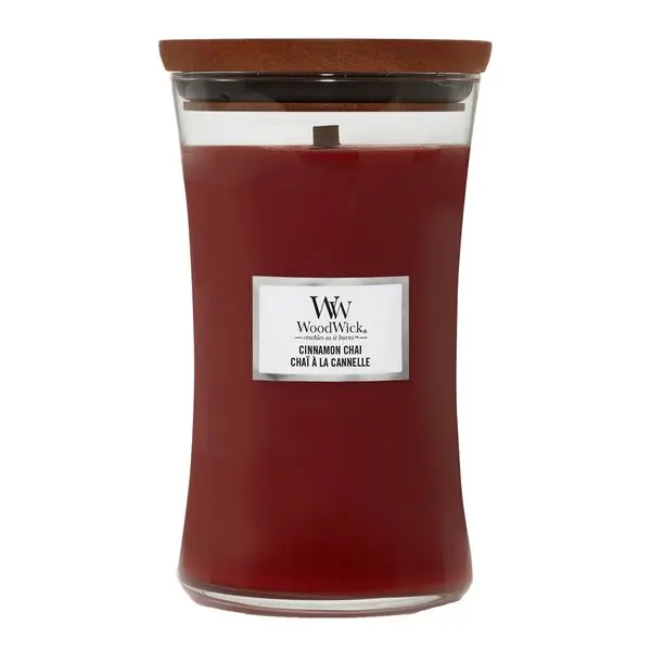 Hourglass duftlys stor cinnamon chai