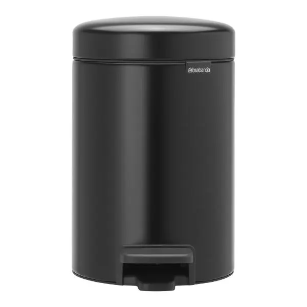 NewIcon pedalbøtte 3L matt svart