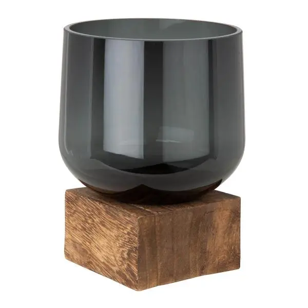 Eddie vase 10x13,5 cm svart