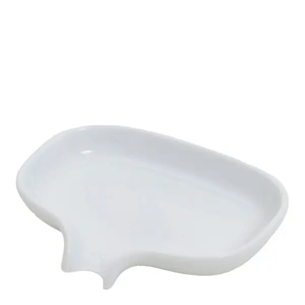 Flow såpeskål m/avrenning 13,5x10,5 cm porselen hvit