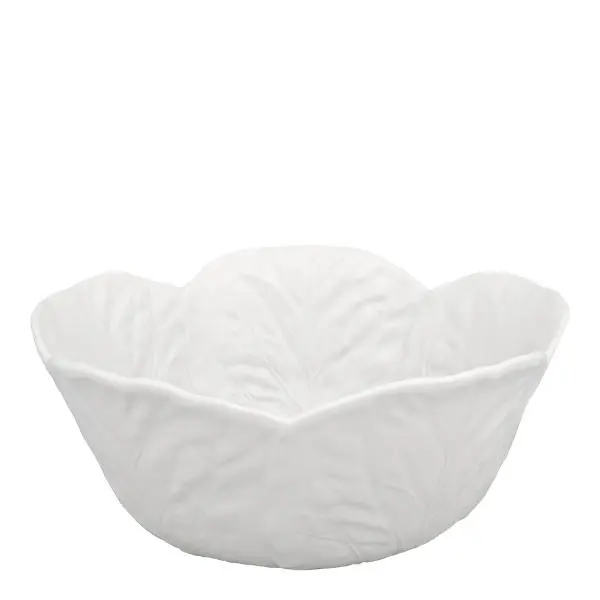 Cabbage skål kålblad 29,5 cm hvit