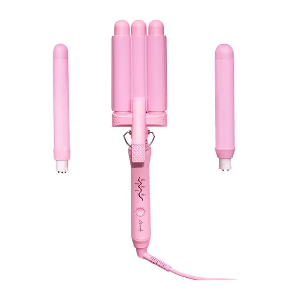 Bølgetangsett style wand 6 deler rosa