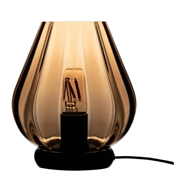 Rocks bordlampe 24,4 cm caramel