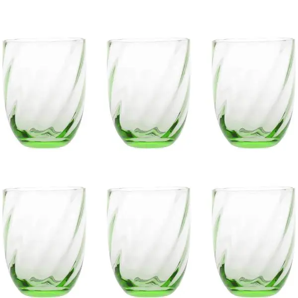 Marika glass 20 cl 6 stk light green