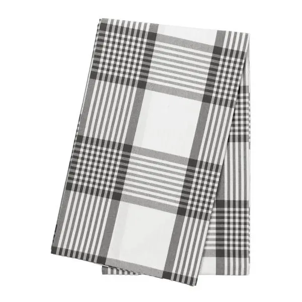 Duk 140x240 cm large checks hvit