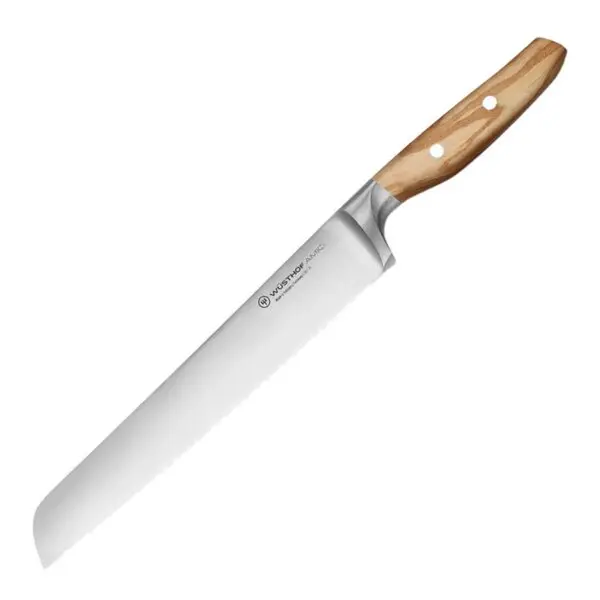Amici brødkniv 23 cm dobbelttannet oliventre