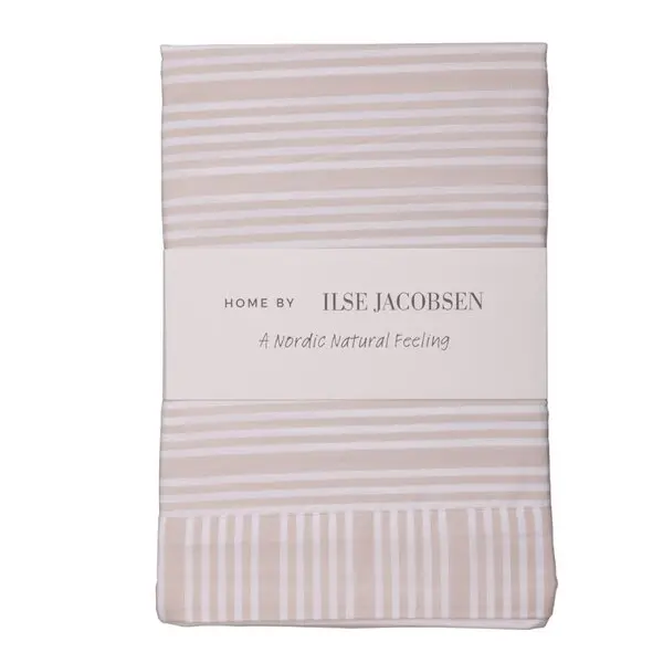 Bedding Collection putetrekk 60x63 cm 2 stk sand beige stripes