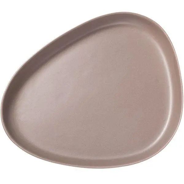 Curve Stoneware serveringsfat 35x30 cm varm grå