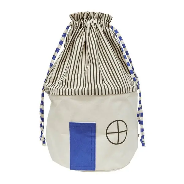 Koya oppbevaringskurv 34x34x52 cm Optic blue