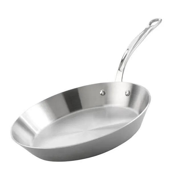 Stekepanne 30 cm rustfritt stål
