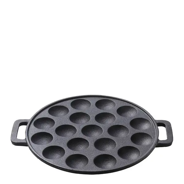 Poffertjes/munkepanne 19 hull 24 cm støpejern