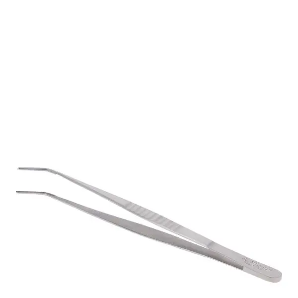 Matpinsett med bøyd spiss 30 cm stål