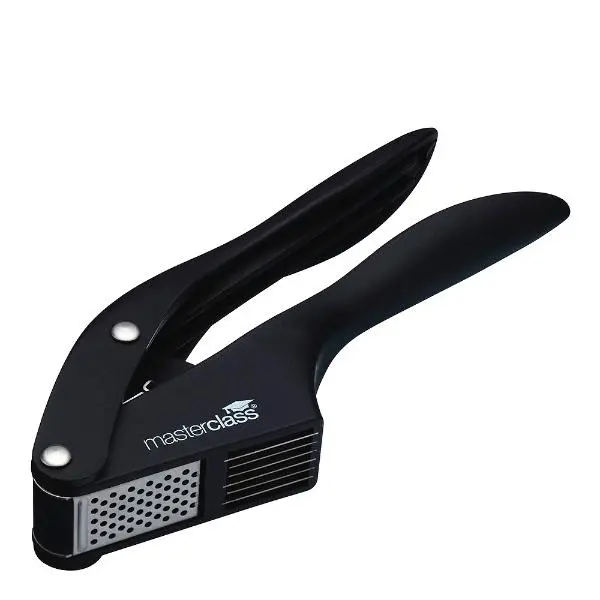 Hvitløkspresse og skiver 19 cm svart