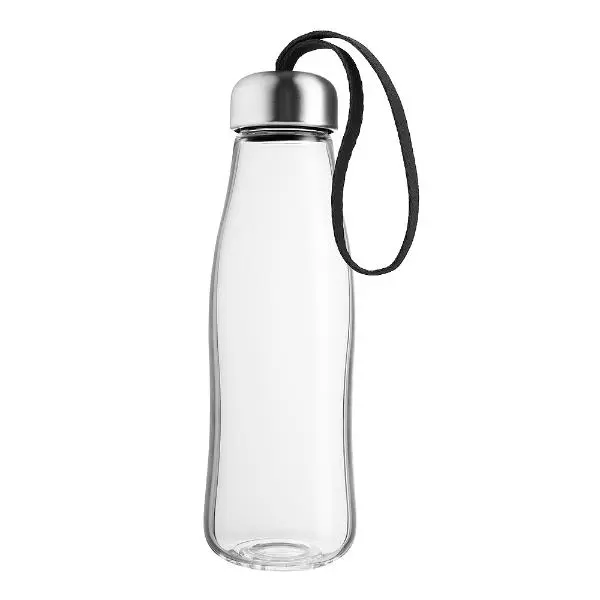 Glassdrikkeflaske 0,5L svart