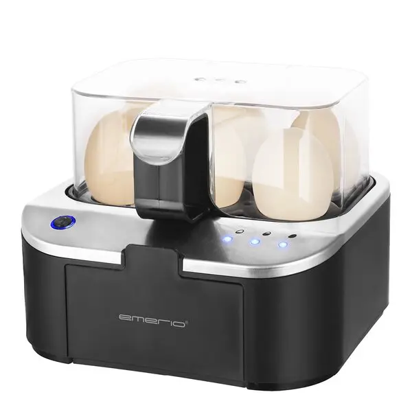 Talende eggkoker 6 egg svart