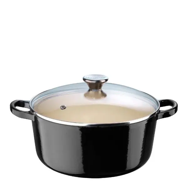 Gryte m/glasslokk 4,2L black