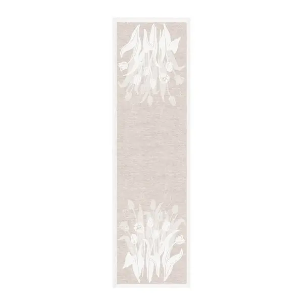 Belle bordløper 35x120 cm beige